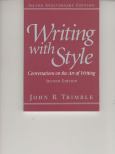 Writing with Style: Conversations on the Art of Writing. Silver Anniversary Edition - cover photo