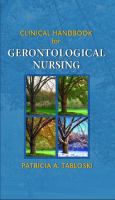 Clinical Handbook for Gerontological Nursing
