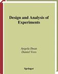 Design and Analysis of Experiments - cover photo