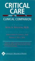 Critical Care: Clinical Companion - cover photo