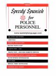Speedy Spanish for Police Personnel - cover photo