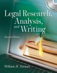 Legal Research, Analysis, and Writing. Text with CD-ROM for Macintosh and Windows - cover photo