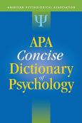 APA Concise Dictionary of Psychology - cover photo