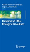 Handbook of Office Urological Procedures - cover photo