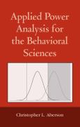 Applied Power Analysis for the Behavioral Sciences - cover photo