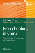 Biotechnology in China I: From Bioreaction, Bioseparation to Bioremediation - cover photo