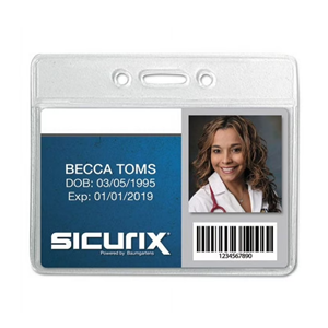 BADGE HOLDER HORIZONTAL 12 PK