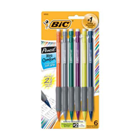 Bic Matic Grip Pencil 7Mm 6Pk
