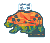 BLUE 84 STICKER BEAR PALMS