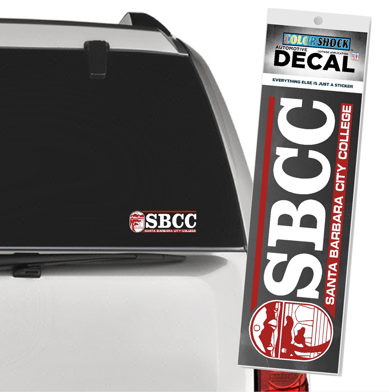 DECAL SBCC CLASSIC LOGO RED WHITE COLOR SHOCK (SKU 10356579296)
