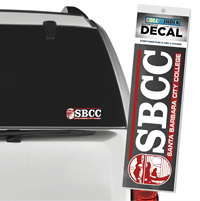 DECAL SBCC CLASSIC LOGO RED WHITE COLOR SHOCK