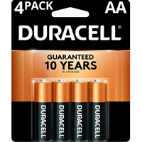 DURACELL AA 4PK COPPERTOP BATTERIES