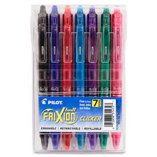 Pen, Frixion Clicker .07Mm Rt Gel 7Pk Ast (SKU 10895429229)