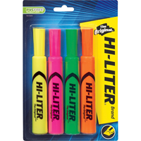 HI-LITER FLO 4PK HIGHLIGHTERS