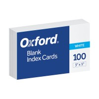 Index Card 3X5 Blank 100Ct
