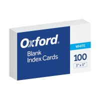 INDEX CARD 3X5 BLANK 100CT