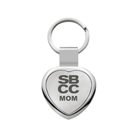 KEYTAG MOM HEART STAINLESS STEEL