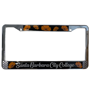 LICENSE PLATE FRAME POPPIES