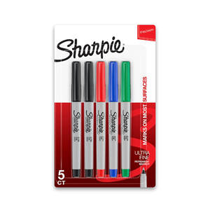 MARKER SHARPIE ULTRA FINE 5PK AST.