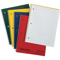 NOTEBOOK QUAD RULED RECYCLED 1 SUBJECT