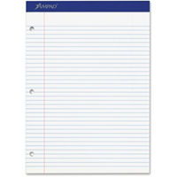 NOTEPAD WHITE COLLEGE RULED 100 SHEETS