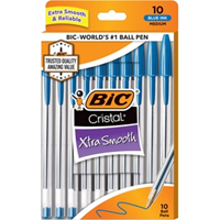 PEN BALL POINT CRISTAL 10PK