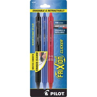 Pen Frixion Clicker Erasable 3Pk Ast.
