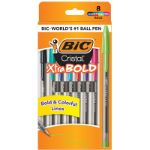 Pens Bic Cristal Stic Bold 8Pk Fashion (SKU 10890844293)