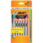 PENS BIC CRISTAL STIC BOLD 8PK FASHION