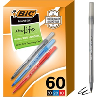 PENS BIC ROUND STIC BOX OF 60