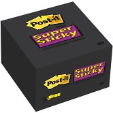 Post-It Super Sticky 3X3 Black 5Pk
