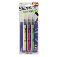 Sharpie Clearview Hilighter Stick 3Pk Ast