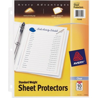 Sheet Protectors 10 Pack