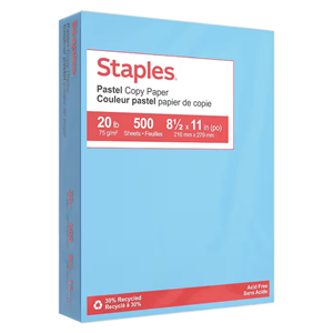 COPY PAPER COLORS STAPLES