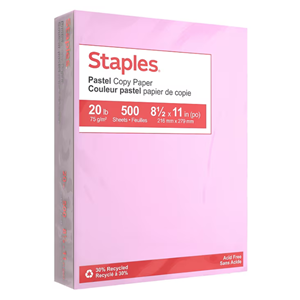 COPY PAPER COLORS STAPLES