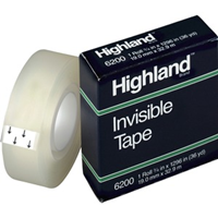 TAPE HIGHLAND INVISIBLE REFILL 3/4" X 1296"