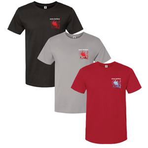 WIDEWORLD EMBROIDERED CHEST HIBISCUS TEE