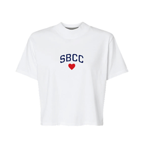 WIDEWORLD SBCC HEART EMBROIDERED TEE